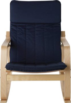 HOME - Fabric Rocking Chair - Blue